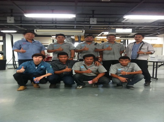 อบรมล้างแอร์ประจำปีกับ บริษัท มิตซูบิชิ อิเล็คทริค กันยงวัฒนา